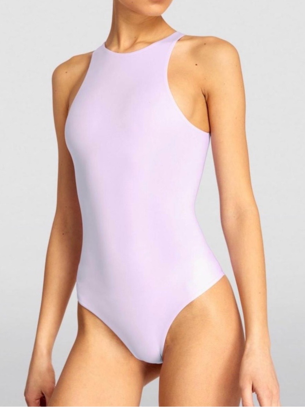SKIMS Lavender High Neck Sculpting Bodysuit